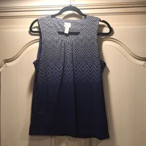 Chicos Print Sleeveless Blouse